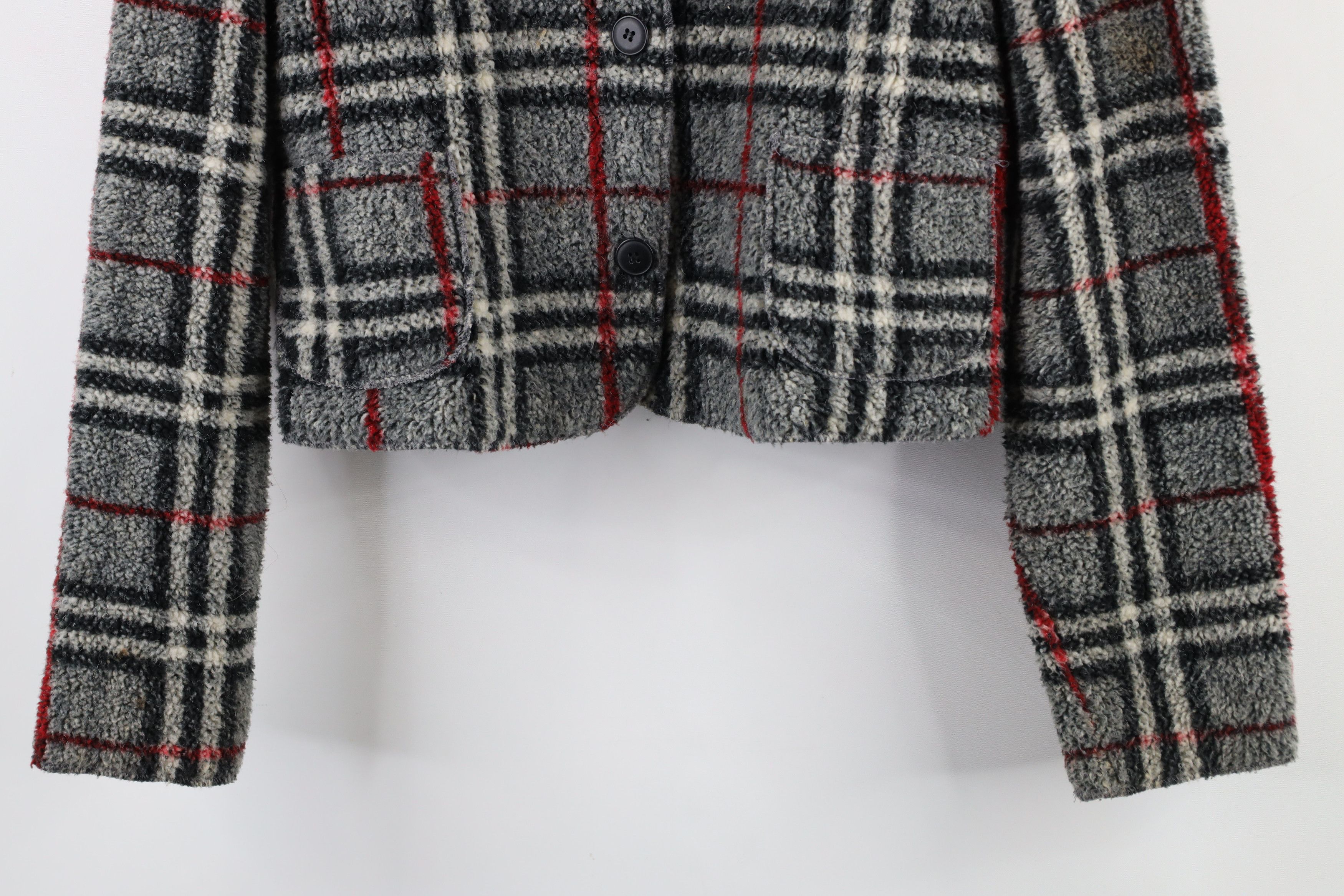 Vintage Vintage 90s Streetwear Deep Pile Fleece Cardigan Sweater USA Size ONE SIZE - 3 Thumbnail