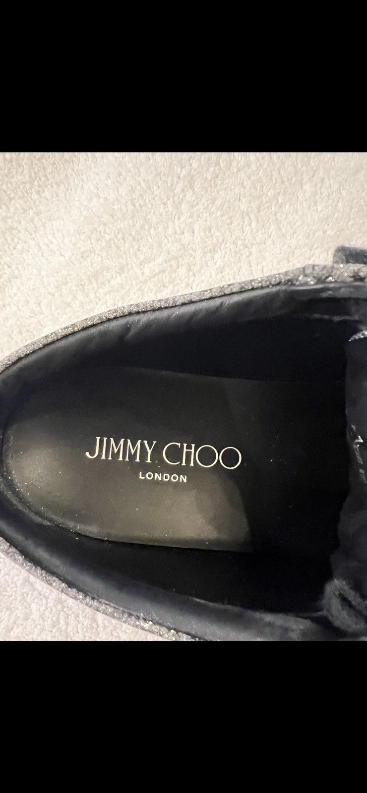 Jimmy Choo Jimmy Choo Glitter Sneakers Woman’s Size 37 1/2 Size US 7.5 / IT 37.5 - 10 Thumbnail