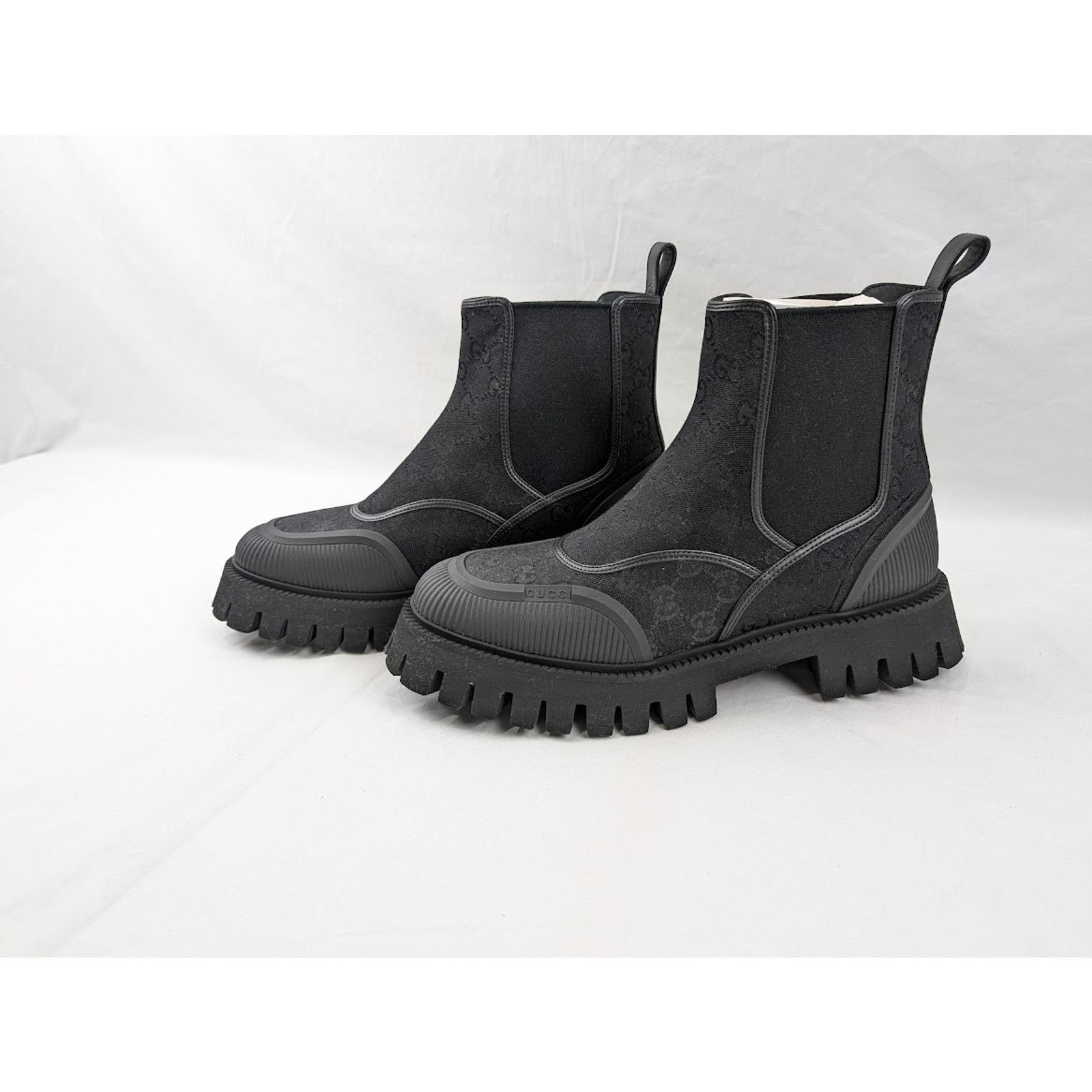 Gucci o1rshd1 New Canvas GG Boots in Black Size US 9 / EU 42 - 13 Thumbnail