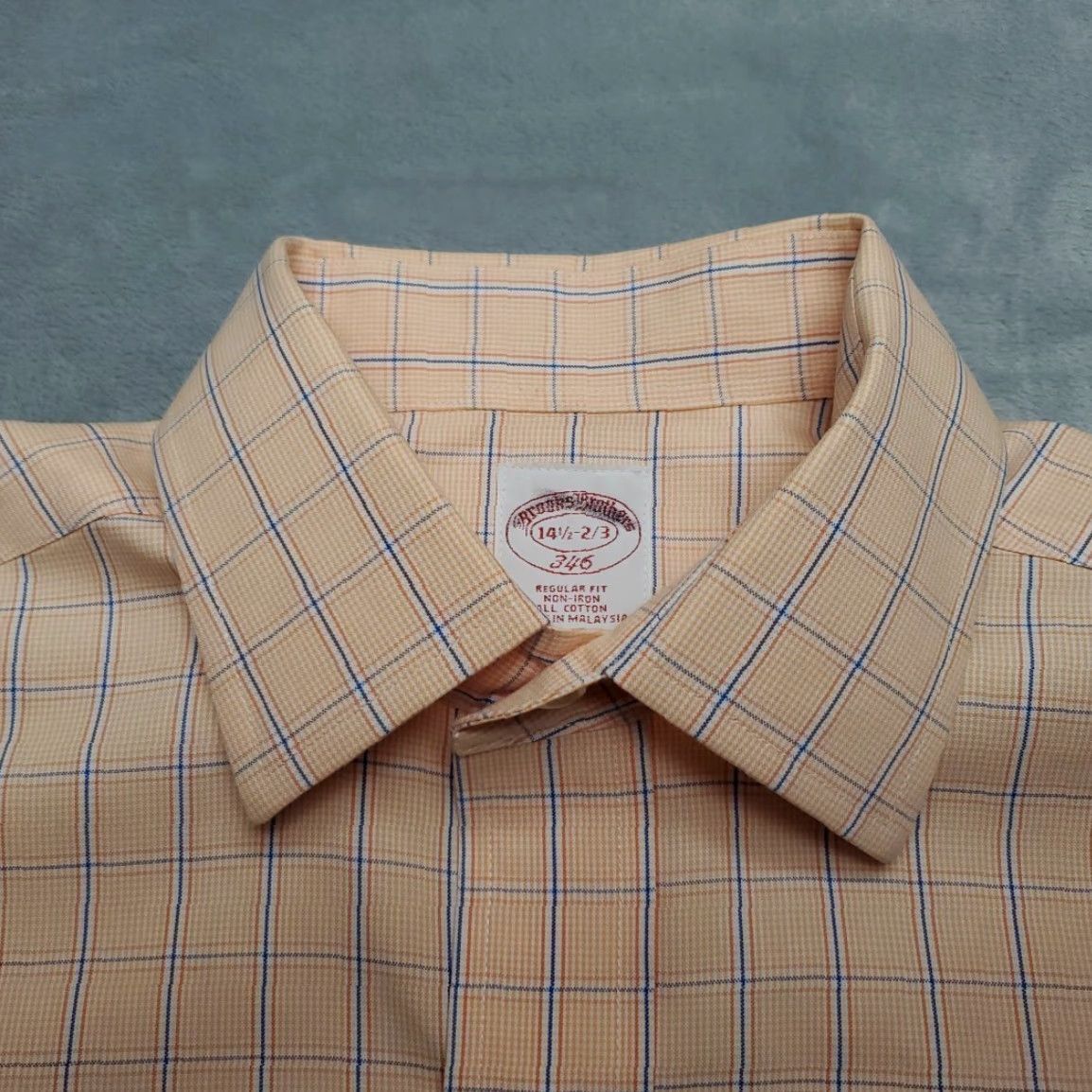 Brooks Brothers Brooks Brothers Shirt 14.5 Pink Plaid Long Sleeve Cotton Non-Iron Dress Mens Size 40R - 4 Thumbnail