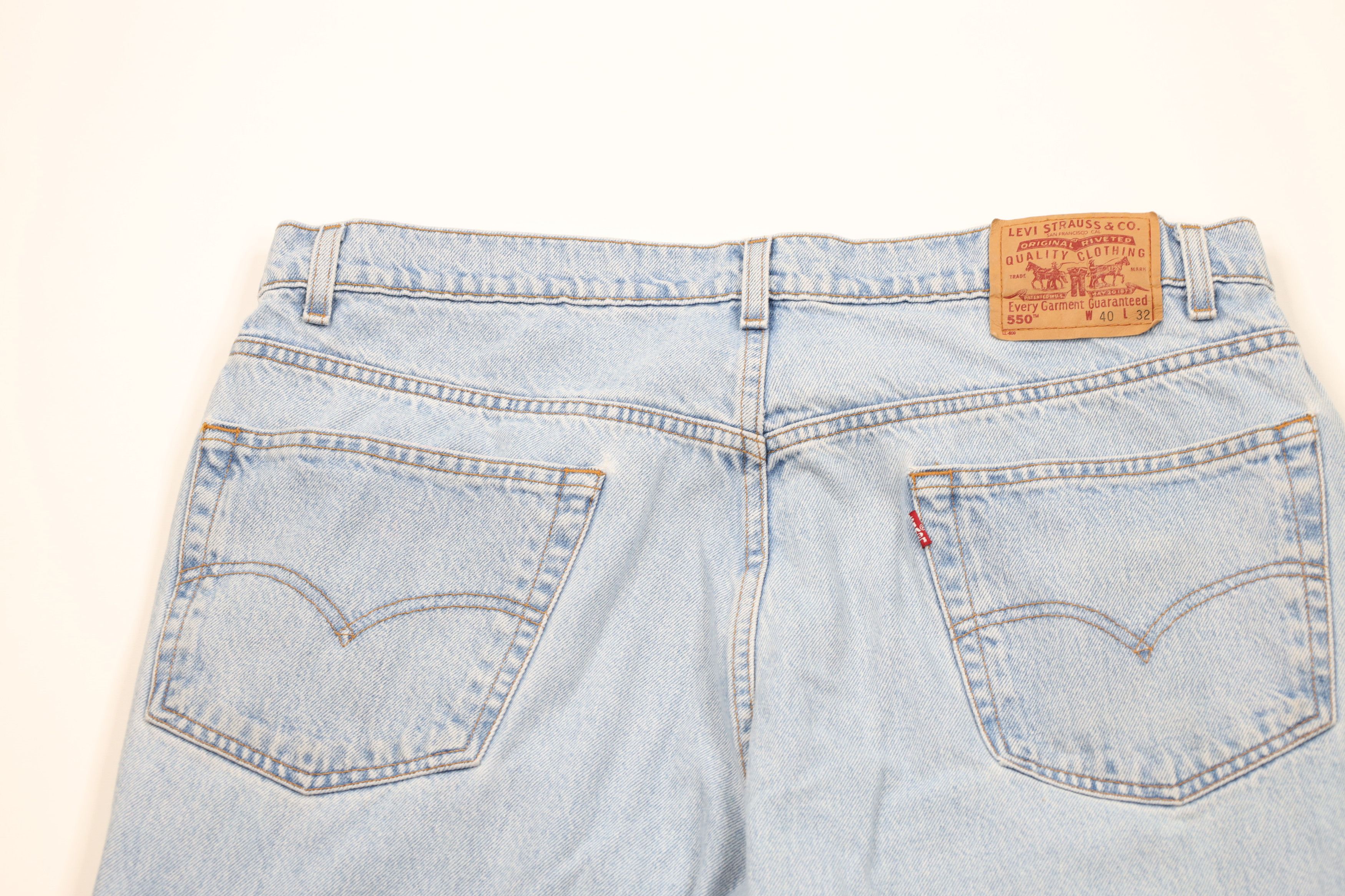 Levi's Vintage 90s Levis 550 Relaxed Fit Tapered Leg Denim Jeans Size US 40 / EU 56 - 11 Thumbnail