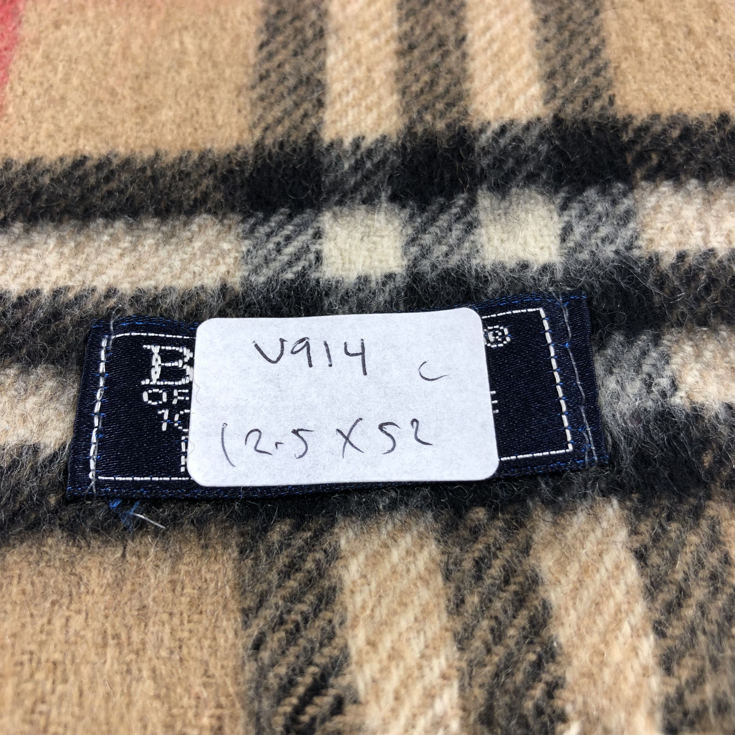 Burberry Burberrys Nova Check Tan Cashmere Scarf Muffler V914 Size ONE SIZE - 6 Thumbnail