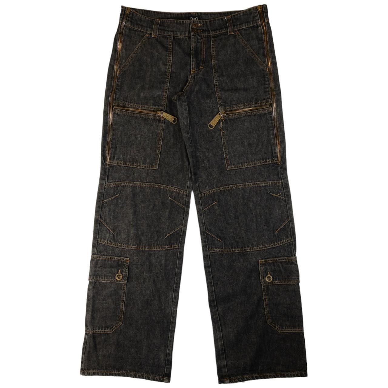 Dolce & Gabbana Vintage Dolce & Gabbana Multi Pocket Jeans Size W35 Size US 35 - 1 Thumbnail