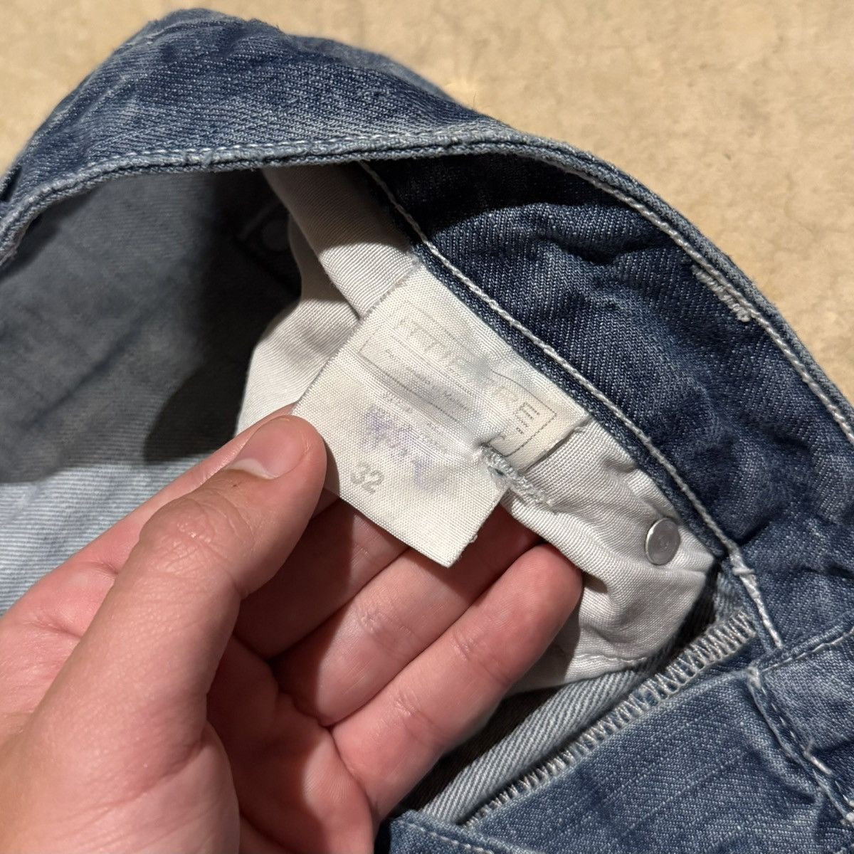 Dolce & Gabbana Vtg 2000s Dolce & Gabbana Faded Baggy Denim Grunge ERD Y2K Size US 34 / EU 50 - 9 Thumbnail