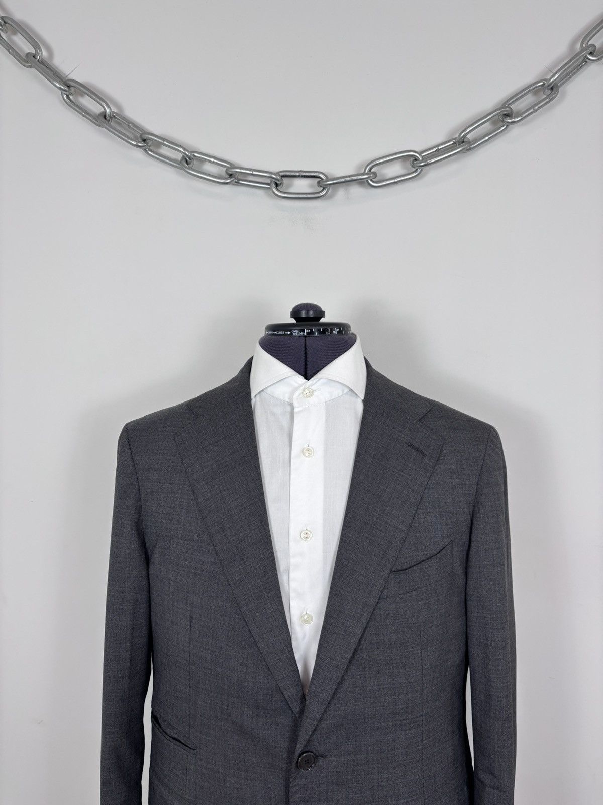 Tagliatore Tagliatore Men’s 2-Piece Gray Super 120s Wool Suit Size 40R - 3 Thumbnail