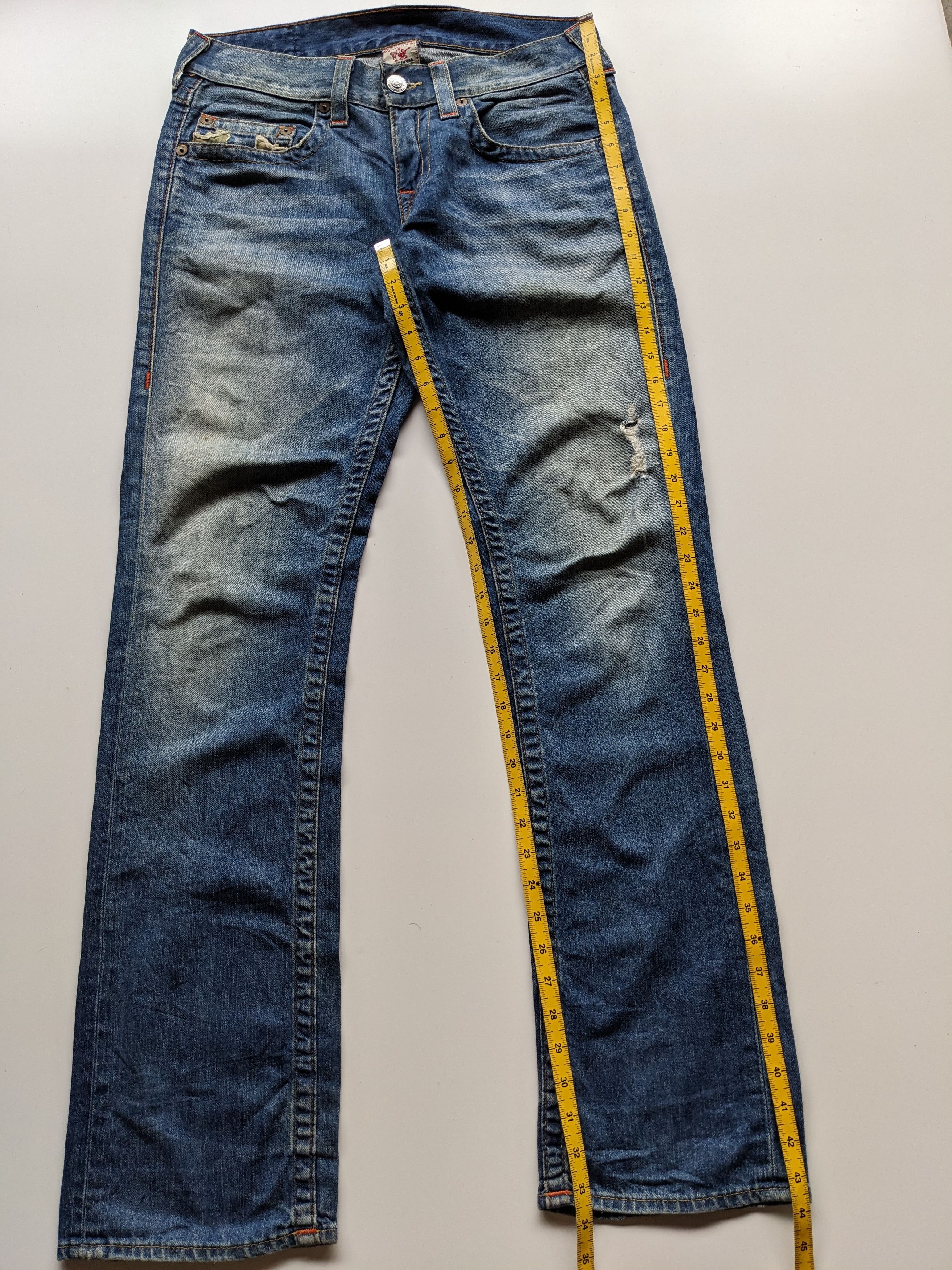 If Six Was Nine × Le Grande Bleu (L.G.B.) × True Religion True Religion distressed flare jeans Size US 33 - 11 Thumbnail