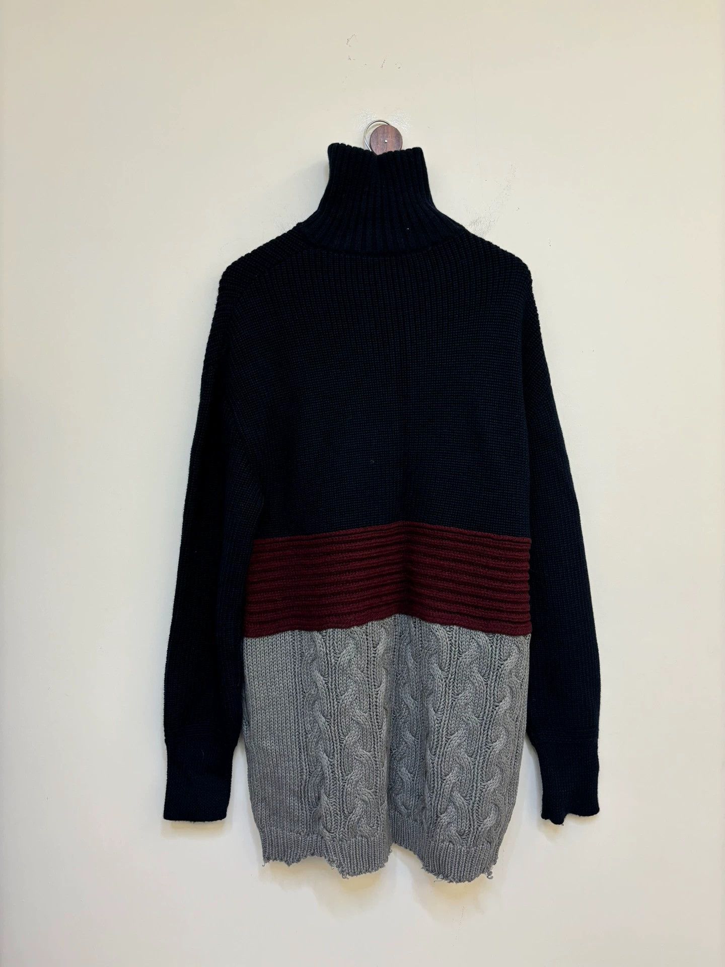 Balenciaga Balenciaga 3-Knit Distressed Oversized Sweater S 100% New Size US S / EU 44-46 / 1 - 9 Thumbnail