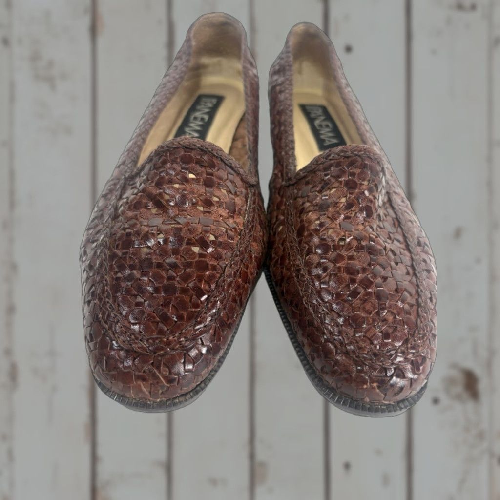 Vintage Ipanema Opal Brown Leather Slip-On Flats Womens Size 6.5M Casual Bohemian Size US 7 / IT 37 - 1 Thumbnail