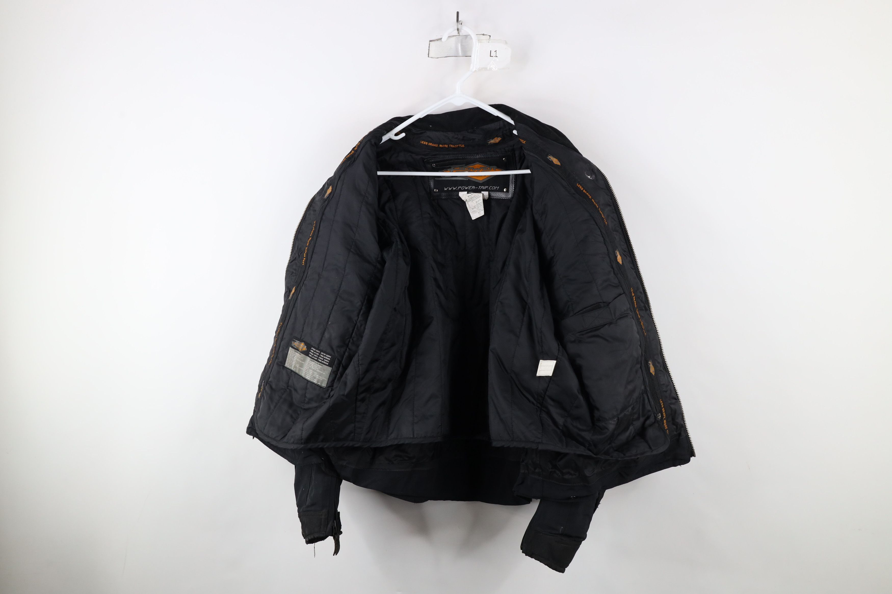 Vintage Vintage Streetwear Lined Full Zip Motorcycle Riding Jacket Size US L / EU 52-54 / 3 - 12 Thumbnail