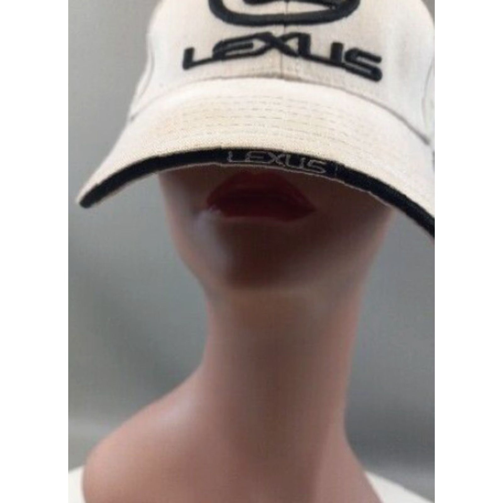 Spell Lexus Hat Cap Unisex Beige Tan Logo Spell Out Adjustable Strap Baseball Cap Adults Size ONE SIZE - 7 Thumbnail