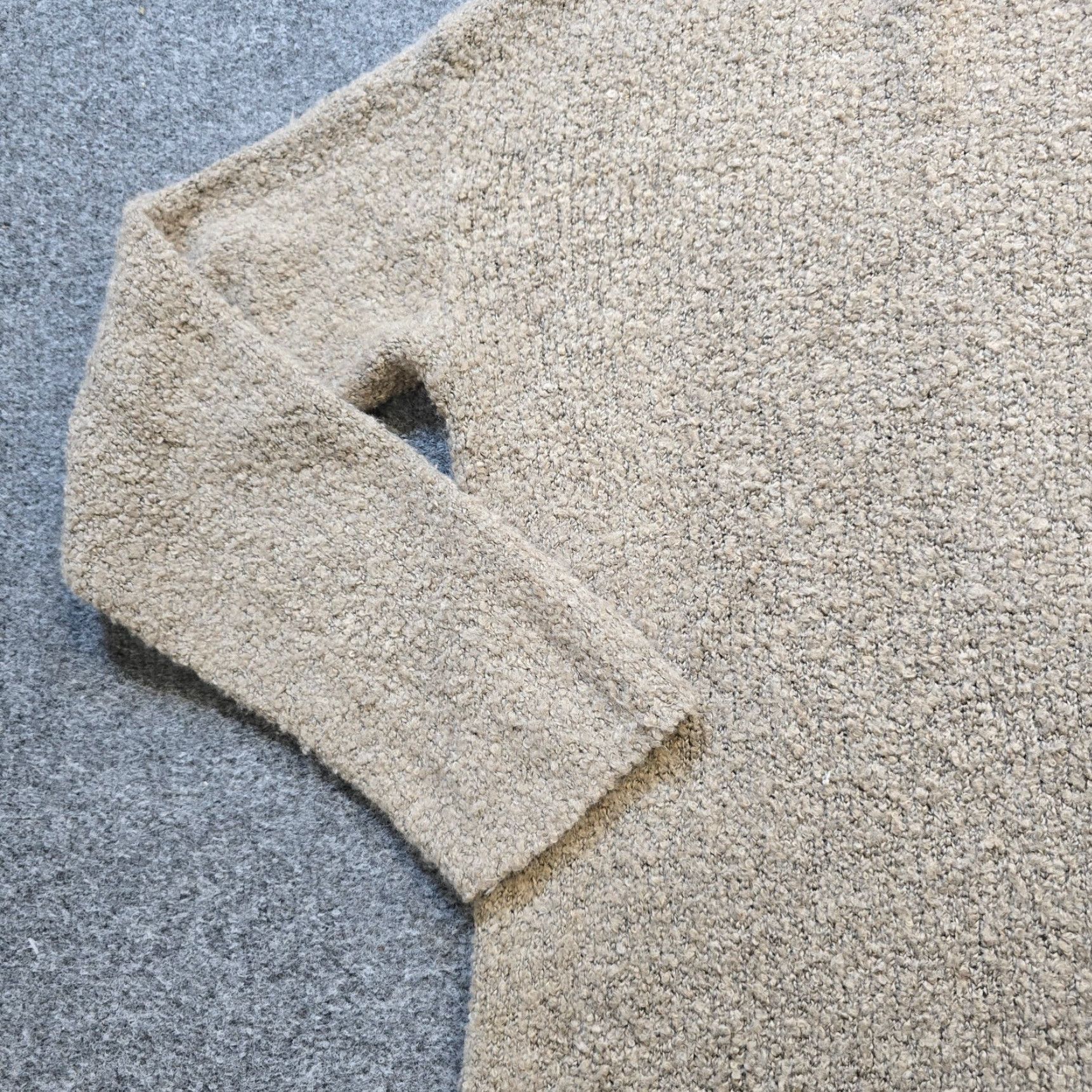J. Jill J Jill Sweater Womens Size Large Beige Wool Fuzzy Long Round Neck Sleeve Comfort Knit Pullover Casual Vintage: No (adapt to rules) Size L / US 10 / IT 46 - 4 Thumbnail