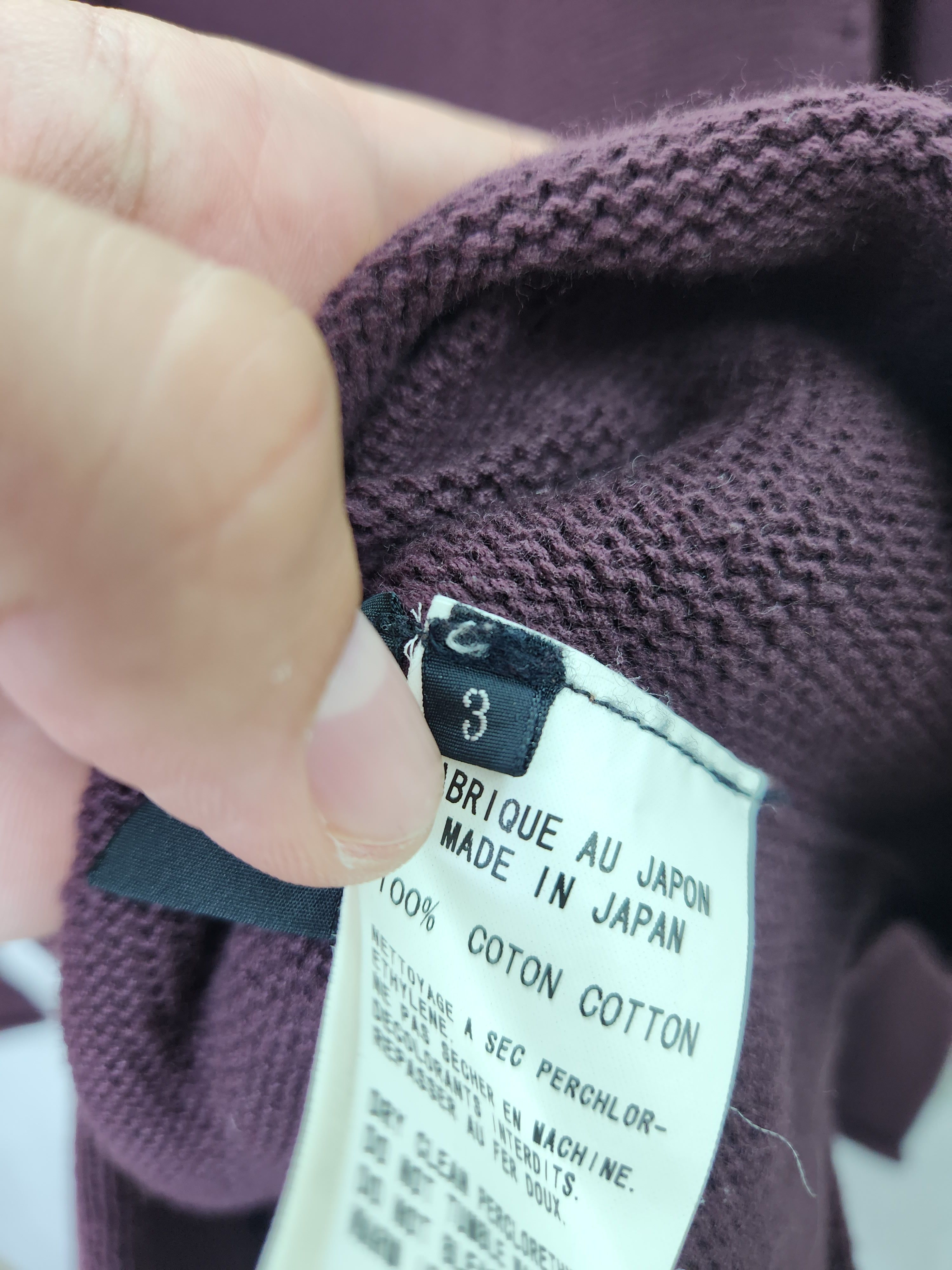 Yohji Yamamoto Y's Yohji Yamamoto raglan sleeve cardigan purple japan Size M / US 6-8 / IT 42-44 - 10 Thumbnail