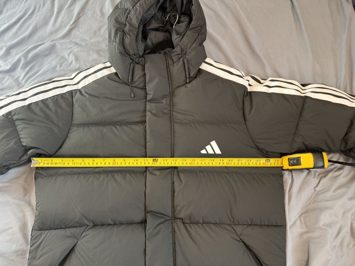 Adidas Adidas (Korea) 3-Striped Long Down Coat (KR 2XL / US XL) Size US XL / EU 56 / 4 - 4 Thumbnail