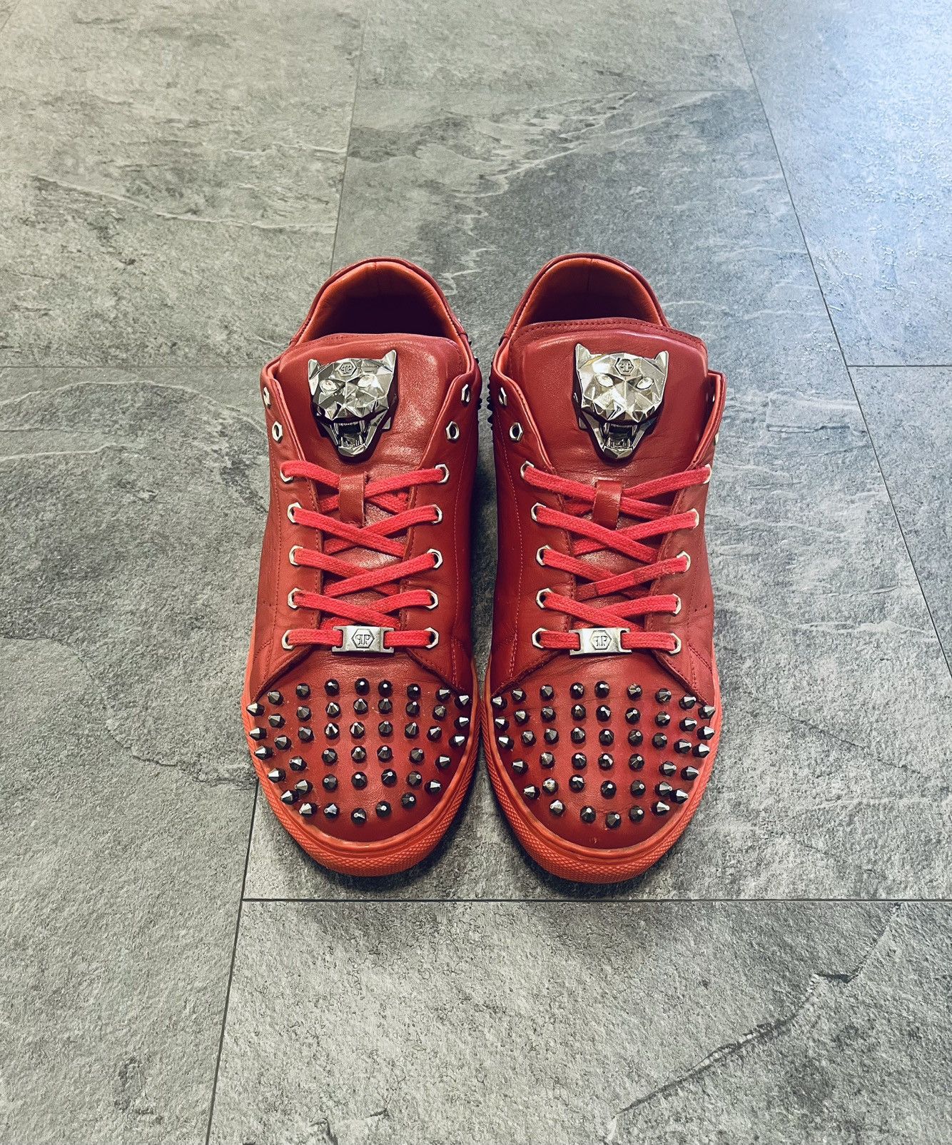 Philipp Plein Philipp Plein Studded Low-top Sneakers Size US 10 / EU 43 - 1 Thumbnail