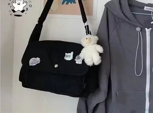 Other Canvas Handbags Japanese School Shoulder Harajuku Size ONE SIZE - 4 Thumbnail