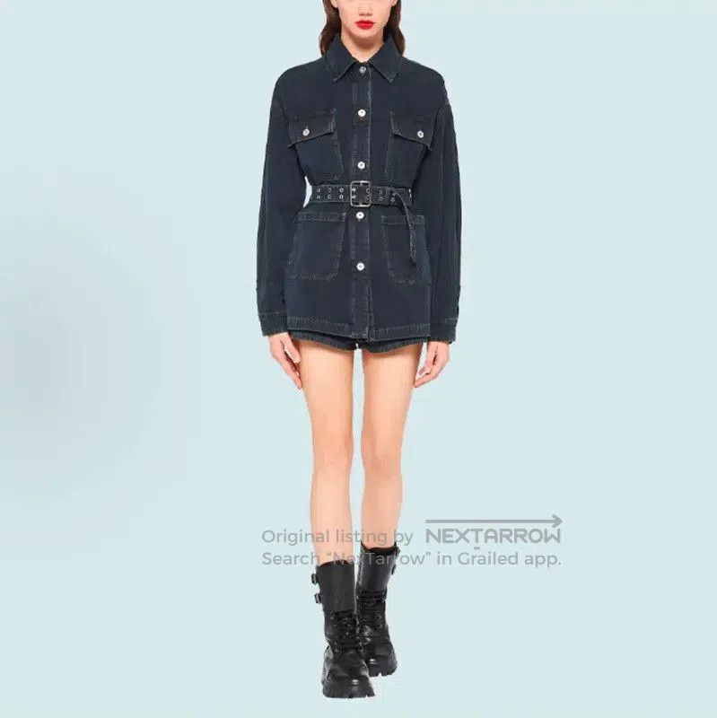 Miu Miu Miu Miu Striped Blue Cotton Jacket for Women . Size XXS / US 00 / IT 34 - 7 Thumbnail