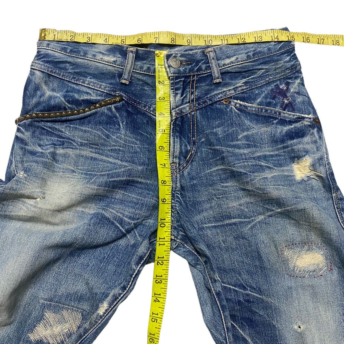 Hysteric Glamour Vintage Hysteric Glamour Distressed Honeycomb Jeans Size US 29 - 16 Thumbnail