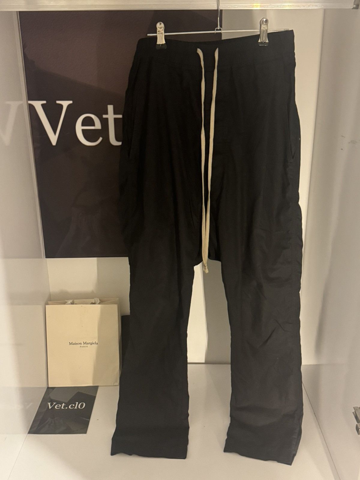 Rick Owens Rick Owens Drkshdw nylon black pants xs Size US 29 - 1 Thumbnail