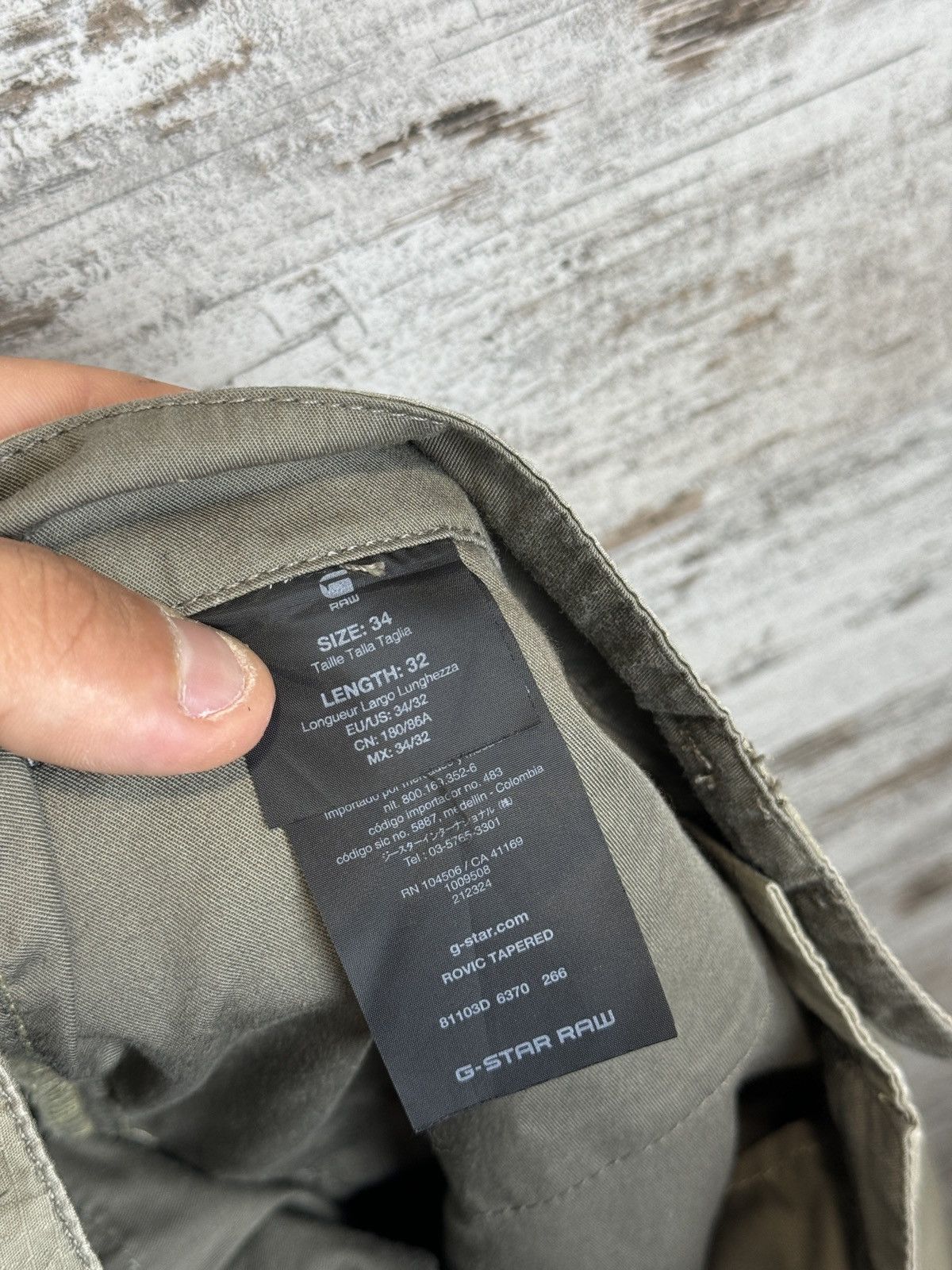 G-Star Mens Vintage G Star Raw cargo pants ROVIC TAPERED jeans Size US 34 / EU 50 - 13 Thumbnail