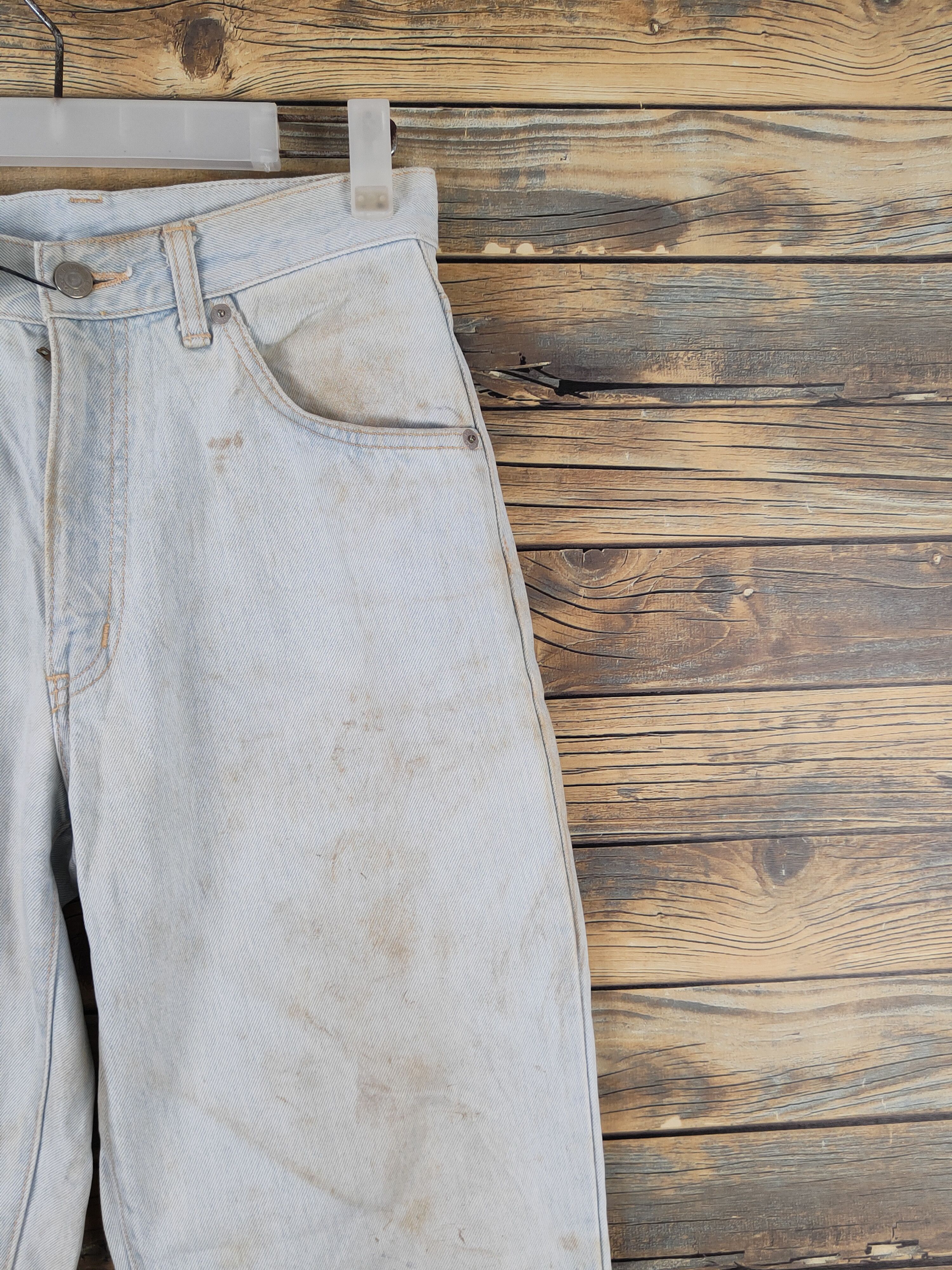 Edwin Edwin Light Blue Distressed Ripped Jeans #W1402 Size US 27 - 5 Thumbnail