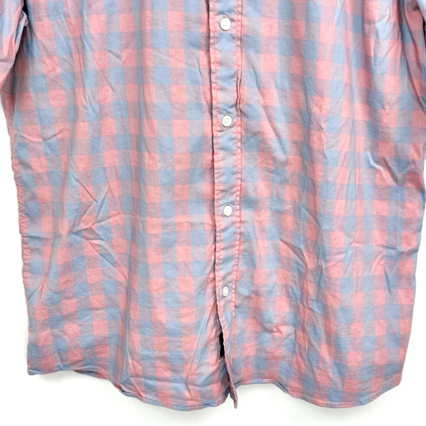 Faherty Faherty Shirt Mens Large The Movement Short Sleeve Button Up Plaid Preppy Shirt Size US L / EU 52-54 / 3 - 4 Thumbnail