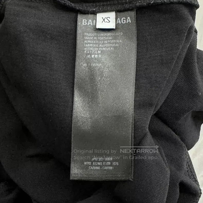 Balenciaga Balenciaga Black Scissor Wheat Logo Short Sleeve XS Size US XS / EU 42 / 0 - 4 Thumbnail