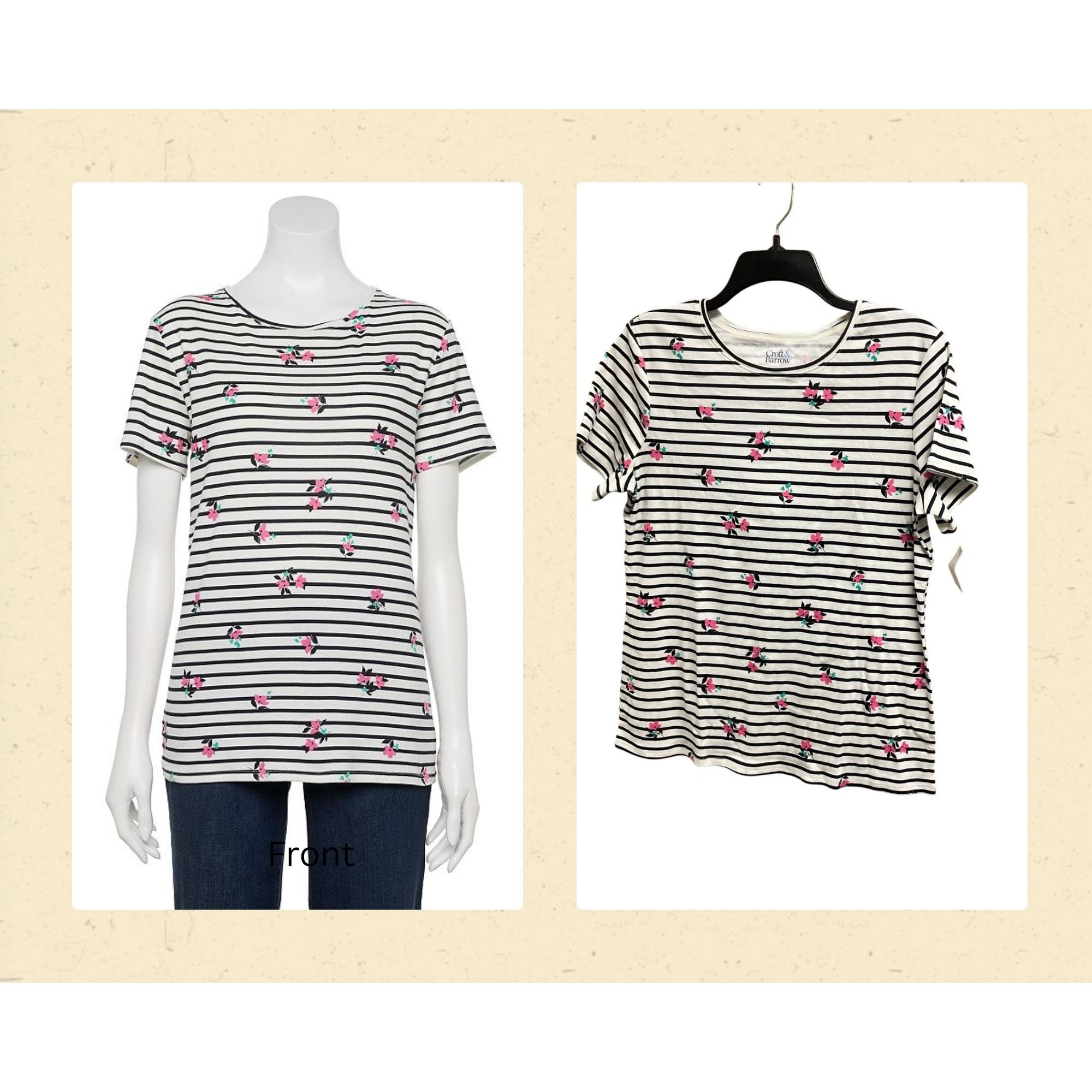 Croft & Barrow Women's Croft & Barrow Essential Crewneck Tee, Size: Medium, Size M / US 6-8 / IT 42-44 - 1 Thumbnail