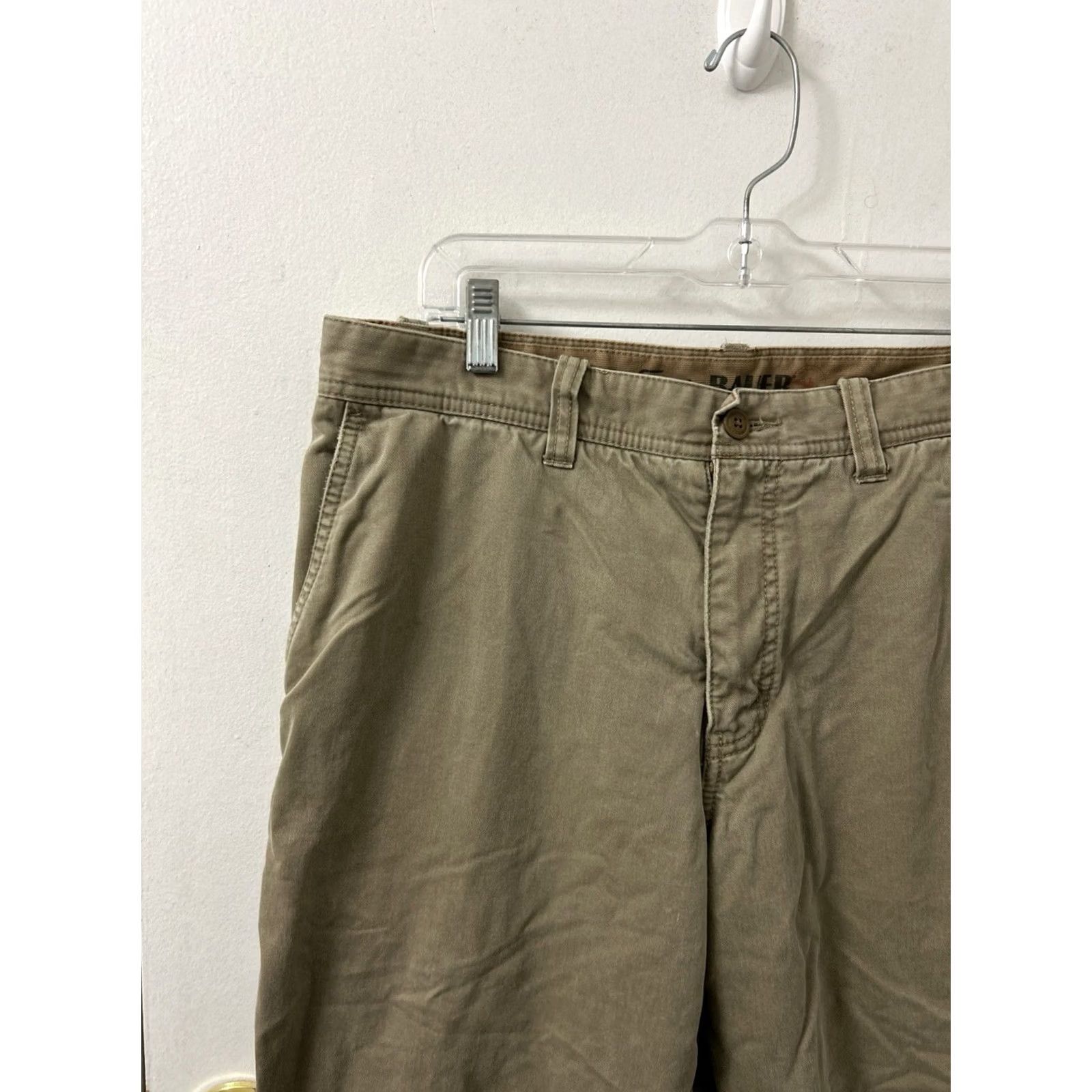 Eddie Bauer Eddie Bauer Pants Khakis Mens 34x32 Relaxed Flat Front Lined Chino Beige Tan Cotton Flannel Insulated Casual Workwear Size US 34 / EU 50 - 4 Thumbnail