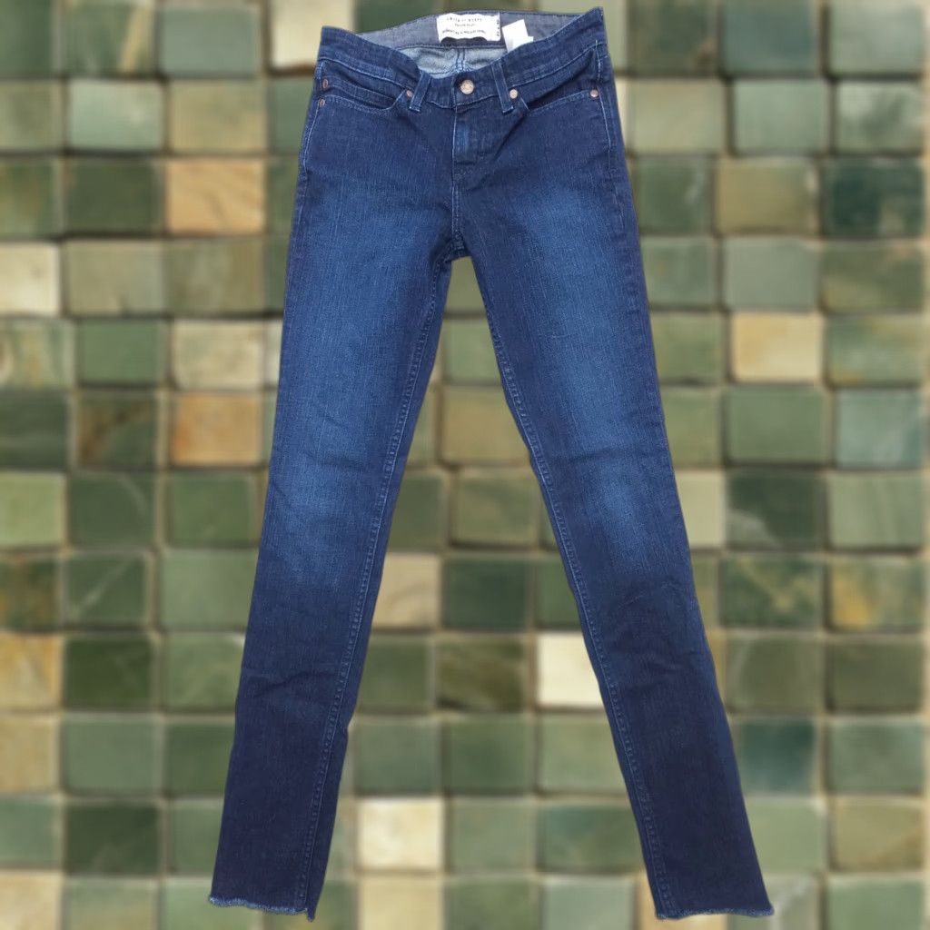 Vintage Smith & Rogue No. 72 Mid Rise Skinny Jeans Women 27 x 32 Dark Wash Western Denim Size 27" / US 4 / IT 40 - 1 Thumbnail