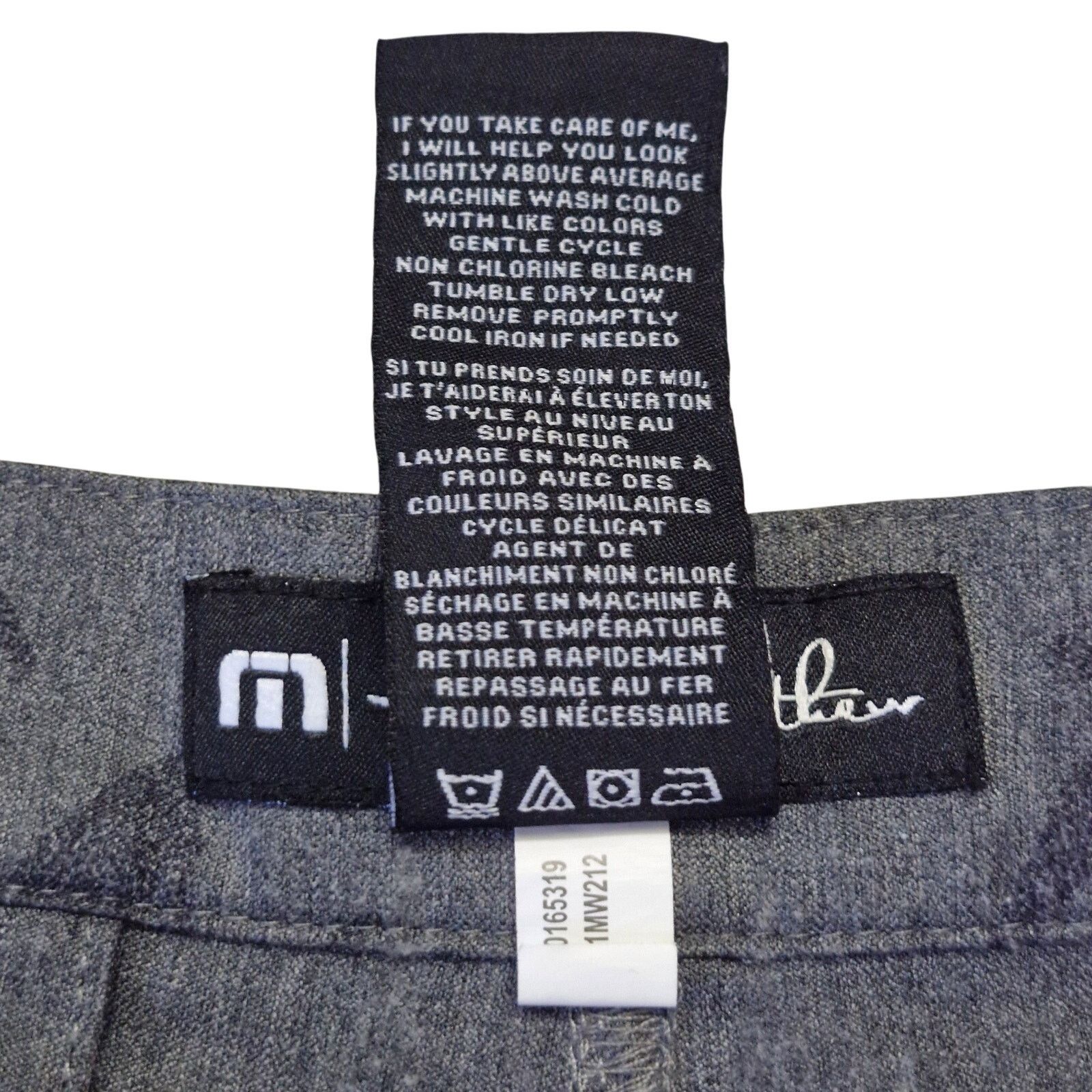 TravisMathew Travis Mathew Men's Gray Golf Shorts Polyester Size 34 Size US 34 / EU 50 - 3 Thumbnail