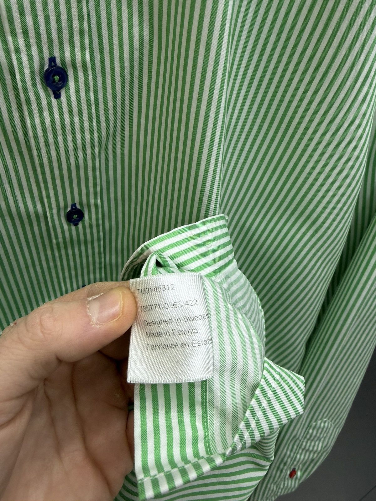 Other Stenstroms Slimline Striped Shirt Men’s Size 41/16 Size US L / EU 52-54 / 3 - 12 Thumbnail
