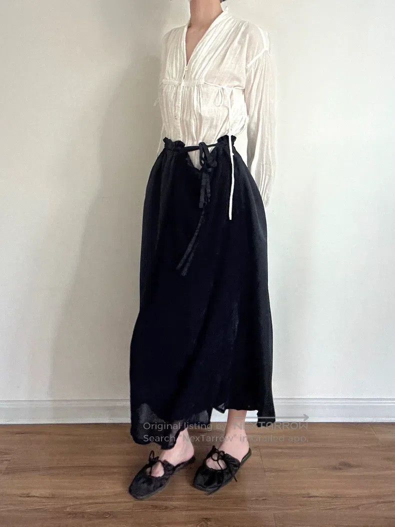 Yohji Yamamoto Yohji Yamamoto Velvet paneled culottes pants Size 25" / US 0 / IT 36 - 3 Thumbnail