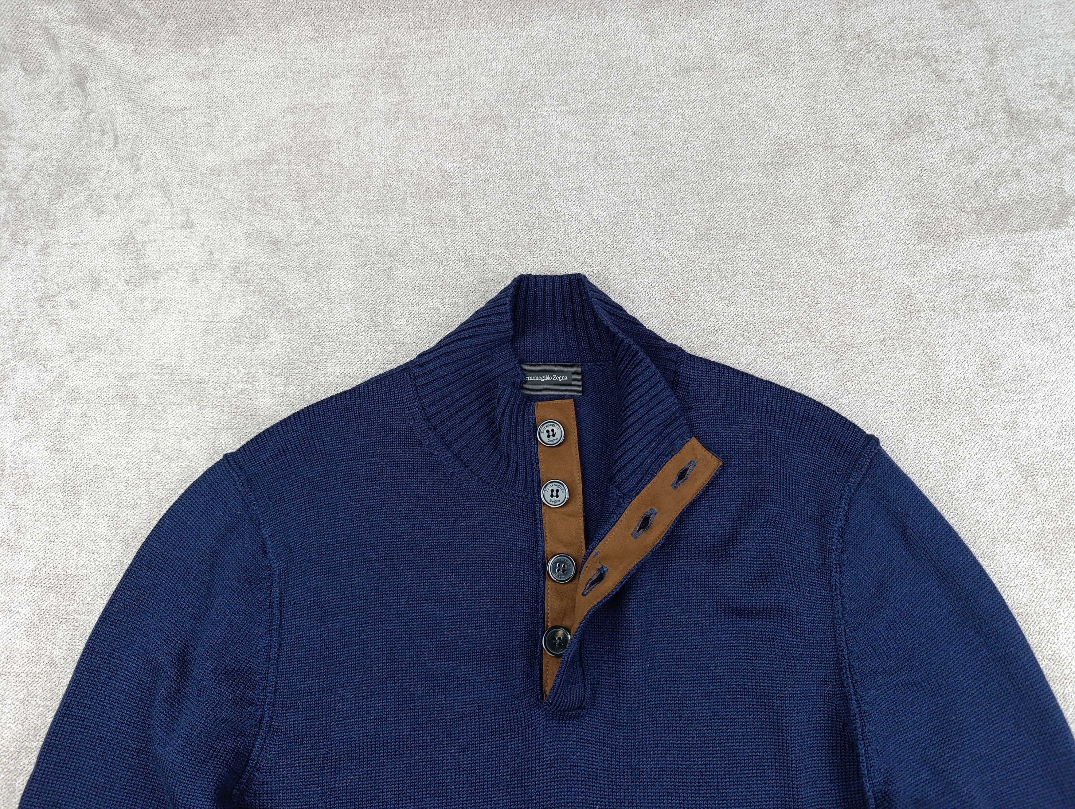 Ermenegildo Zegna Ermenegildo Zegna Mens Wool/Cashmere Sweater Size XL Size US XL / EU 56 / 4 - 2 Thumbnail