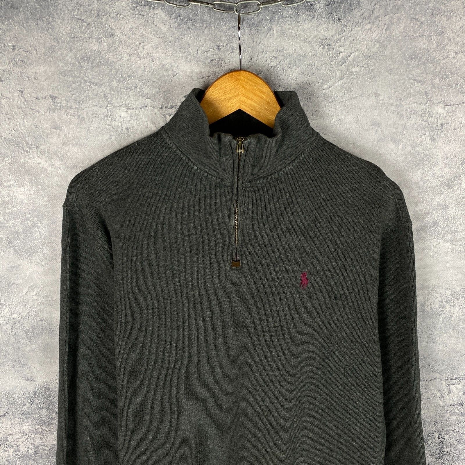 Polo Ralph Lauren Polo Ralph Lauren Zip 1/3 Sweatshirt Men's Size M Gray ` Size US M / EU 48-50 / 2 - 2 Thumbnail