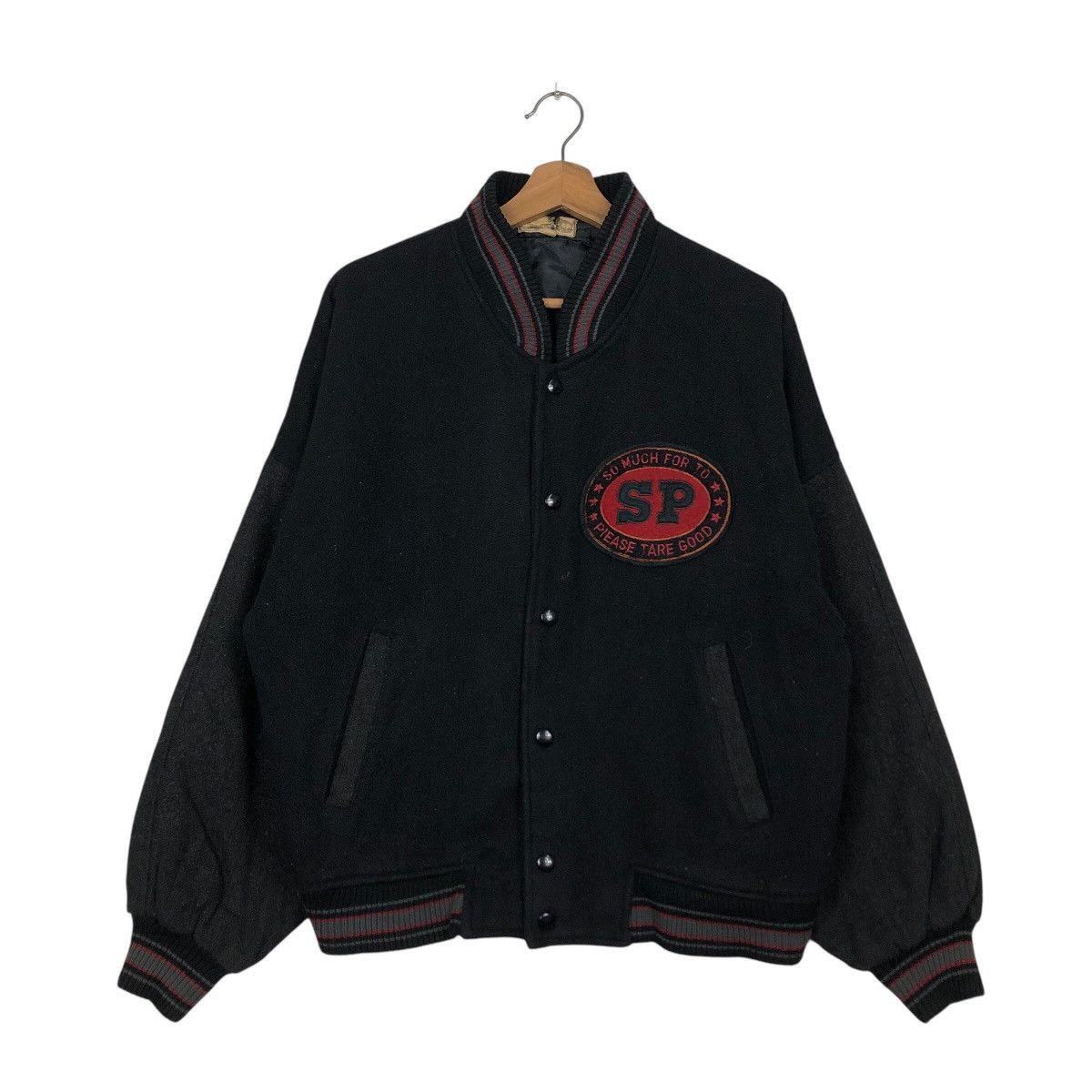 Japanese Brand 📌Vintage Jumper Bomber Jacket Freedom Big Logo Spell Out Size US M / EU 48-50 / 2 - 2 Thumbnail