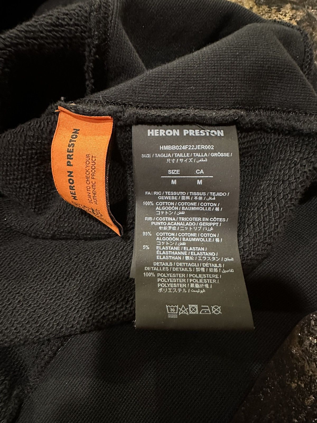 Heron Preston Heron Preston Logo Color Block Gothic Print Black Hoodie Size US M / EU 48-50 / 2 - 12 Thumbnail