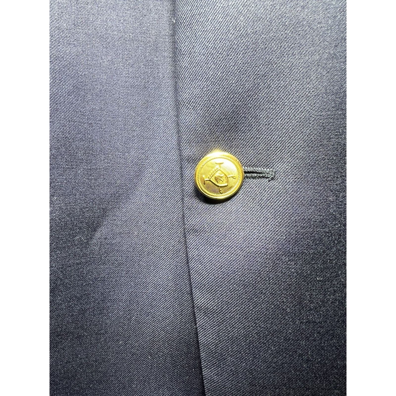 Ralph Lauren Ralph Lauren Blazer Men 42L Navy Gold Button Sports Coat Size 42L - 3 Thumbnail