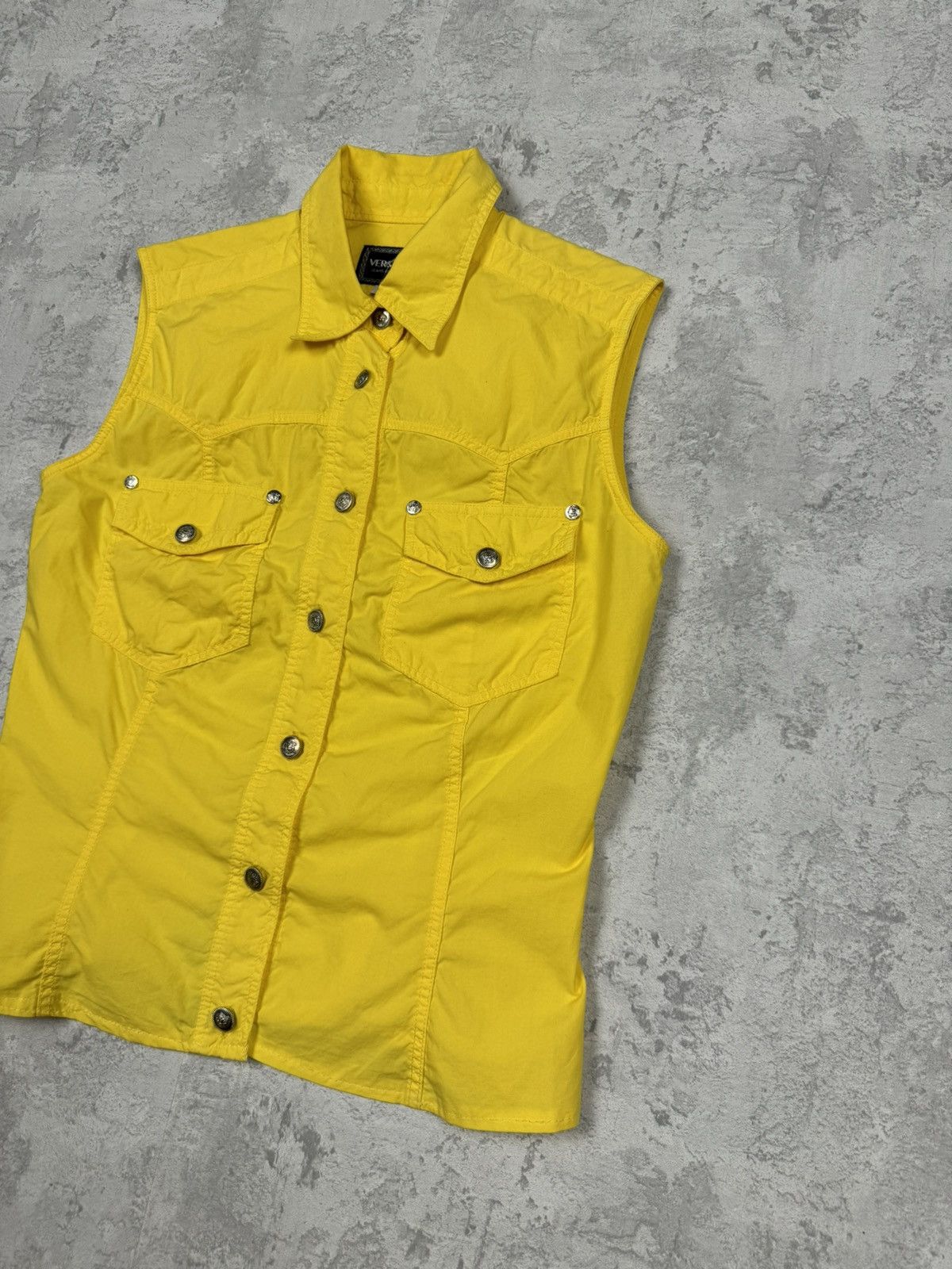 Versace Vintage Versace Jeans Couture Y2K Vest Sleeveless Size S Size S / US 4 / IT 40 - 3 Thumbnail