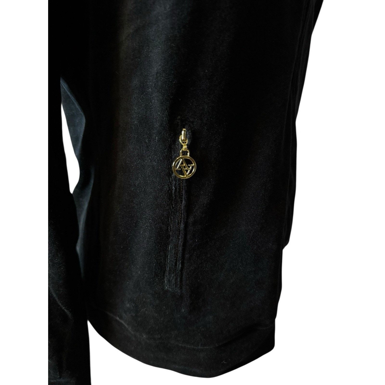 Other Adrienne Vittadini NEW Velour Full Zip Hoodie Sweatshirt Size XL / US 12-14 / IT 48-50 - 4 Thumbnail