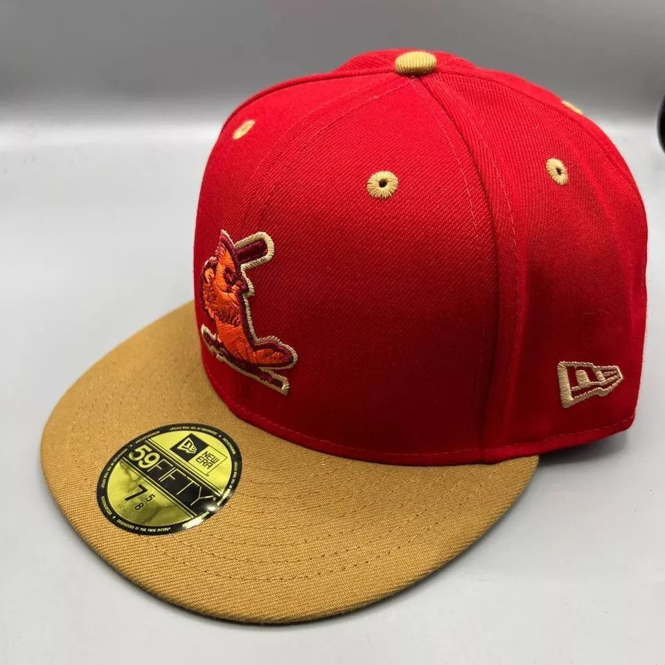 New Era St. Louis Cardinals Hat Men 7 5/8 59Fifty New Era Fitted Cap Size ONE SIZE - 3 Thumbnail