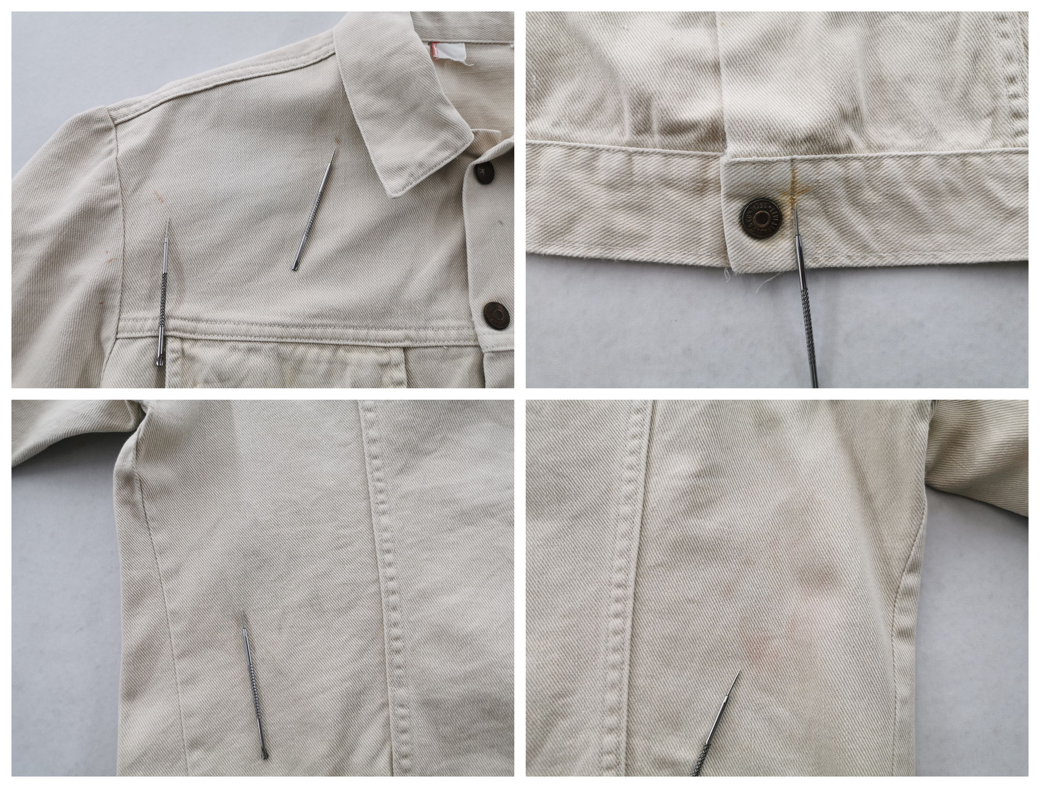 Levi's Distressed Vintage 80's Levis White Tab Trucker Denim Jacket Size US M / EU 48-50 / 2 - 6 Thumbnail