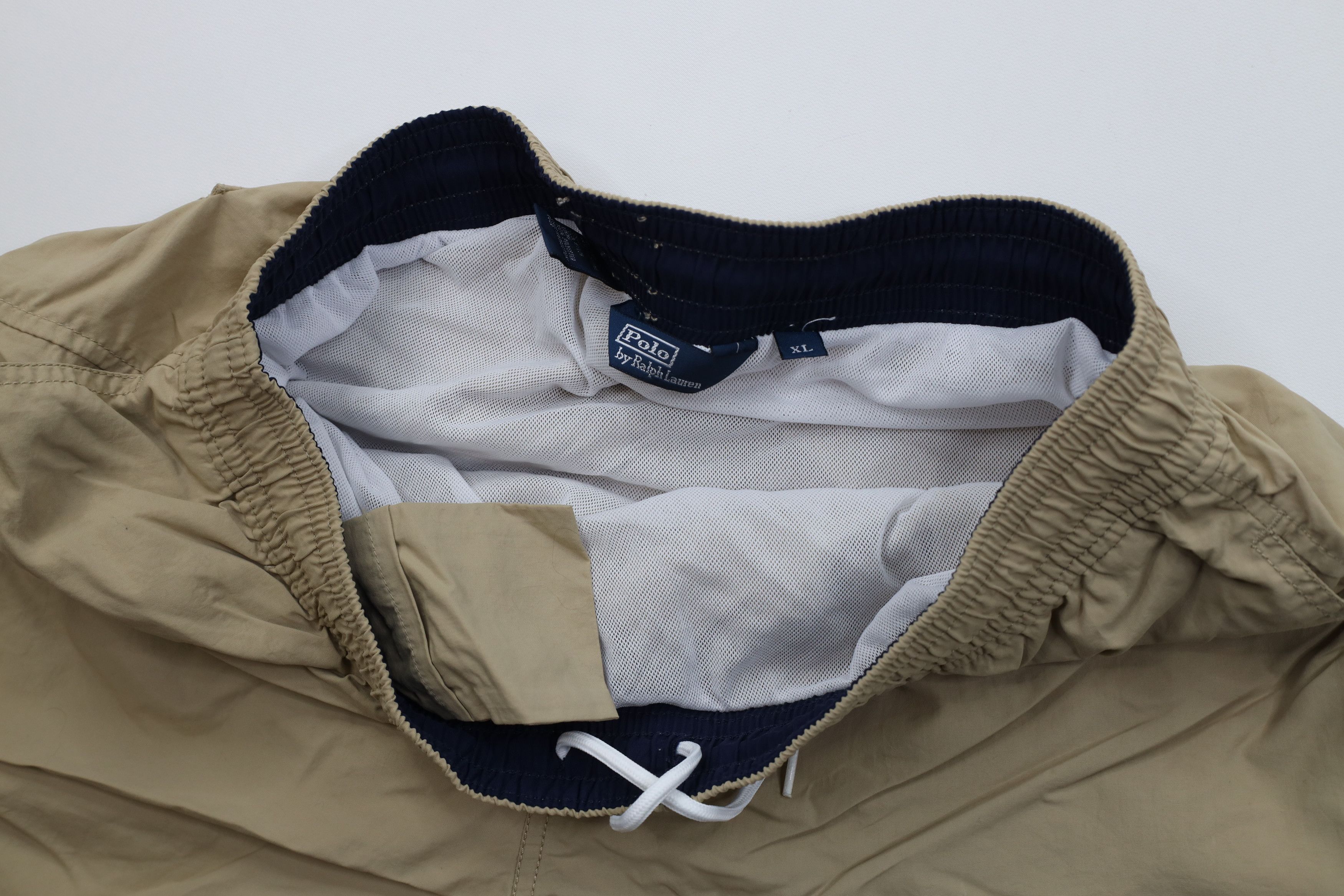 Ralph Lauren Vintage 90s Ralph Lauren Above Knee Shorts Swim Trunks Beige Size US 36 / EU 52 - 7 Thumbnail