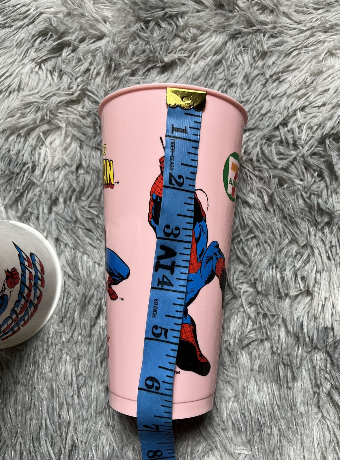 Marvel Comics Vtg Cartoon Marvel 1988 SpidermAn n captain America cup Size ONE SIZE - 8 Thumbnail