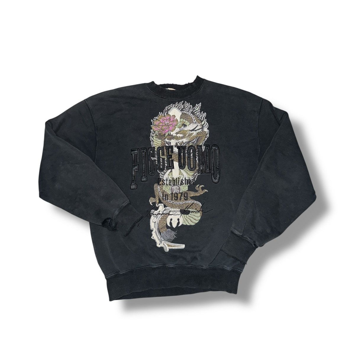 Yoshiyuki Konishi Ficce by Yoshiyuki Konishi signature Sukajan Sweatshirt Size US M / EU 48-50 / 2 - 1 Thumbnail