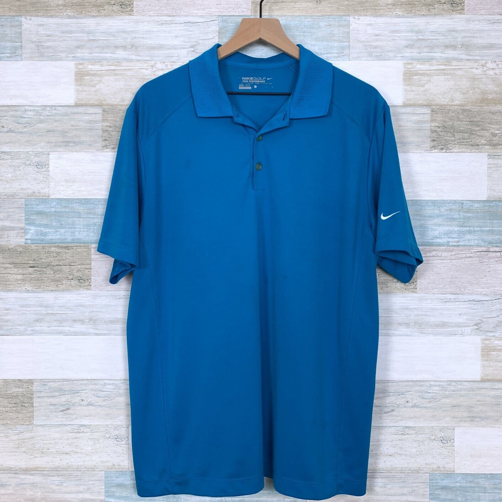 Nike Nike Golf Tour Performance Polo Shirt Blue Mens L Size US L / EU 52-54 / 3 - 1 Thumbnail