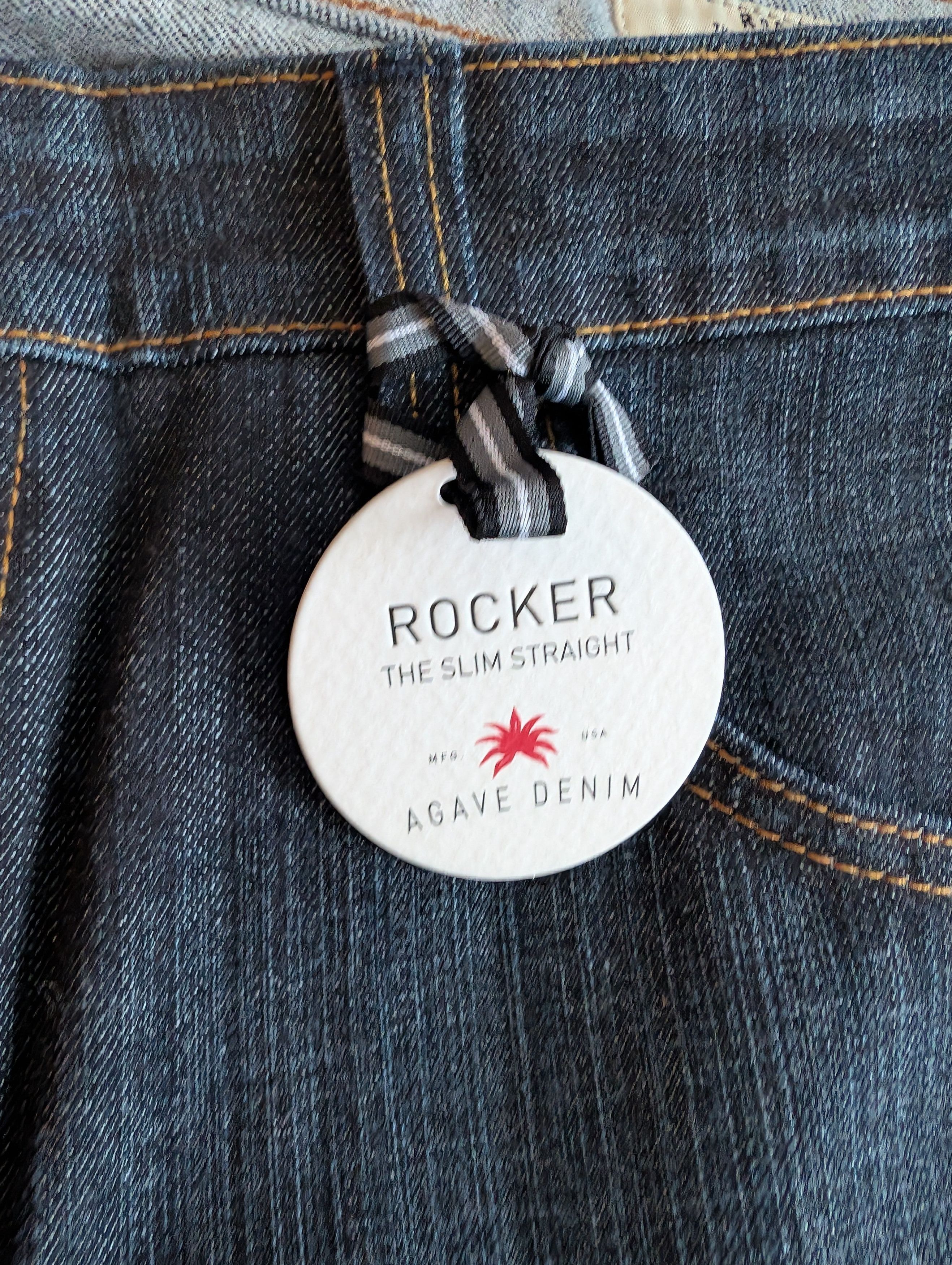 Agave LNWOT Agave Denim Rocker Slim Straight Jeans Made in USA Size US 40 / EU 56 - 5 Thumbnail