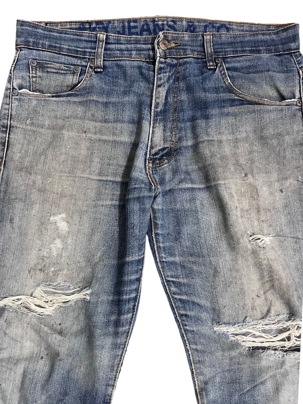 Japanese Brand Vintage AZY Jeans Distressed style jeans Size US 35 - 2 Thumbnail
