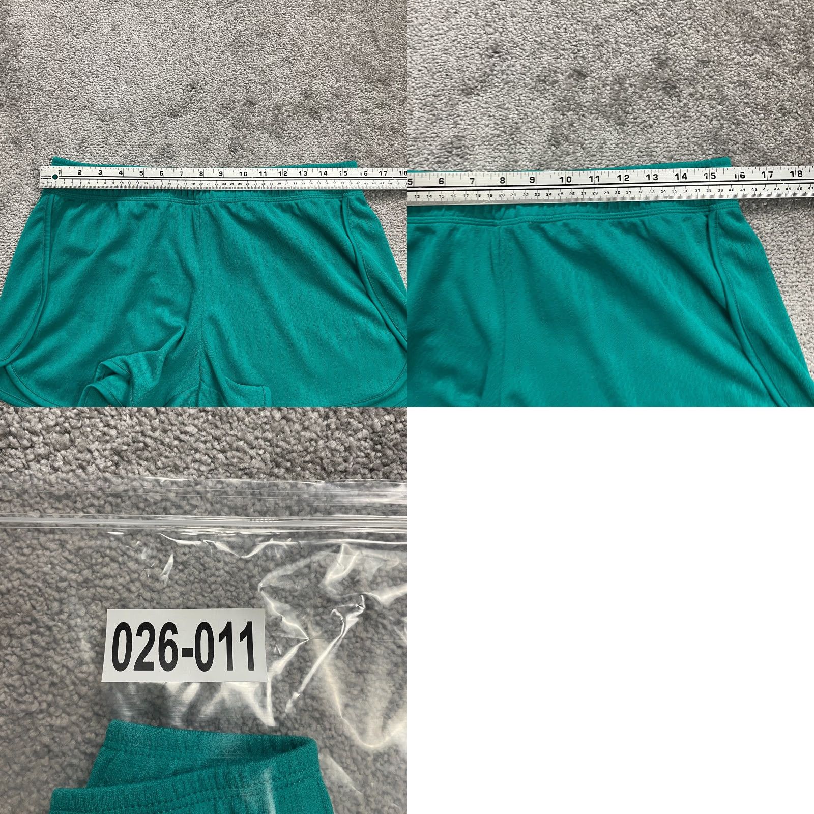 Athletic Works Athletic Works Active Shorts Womens Medium Green Elastic Waist Running Gym 32x4 Size 32" / US 10 / IT 46 - 8 Thumbnail