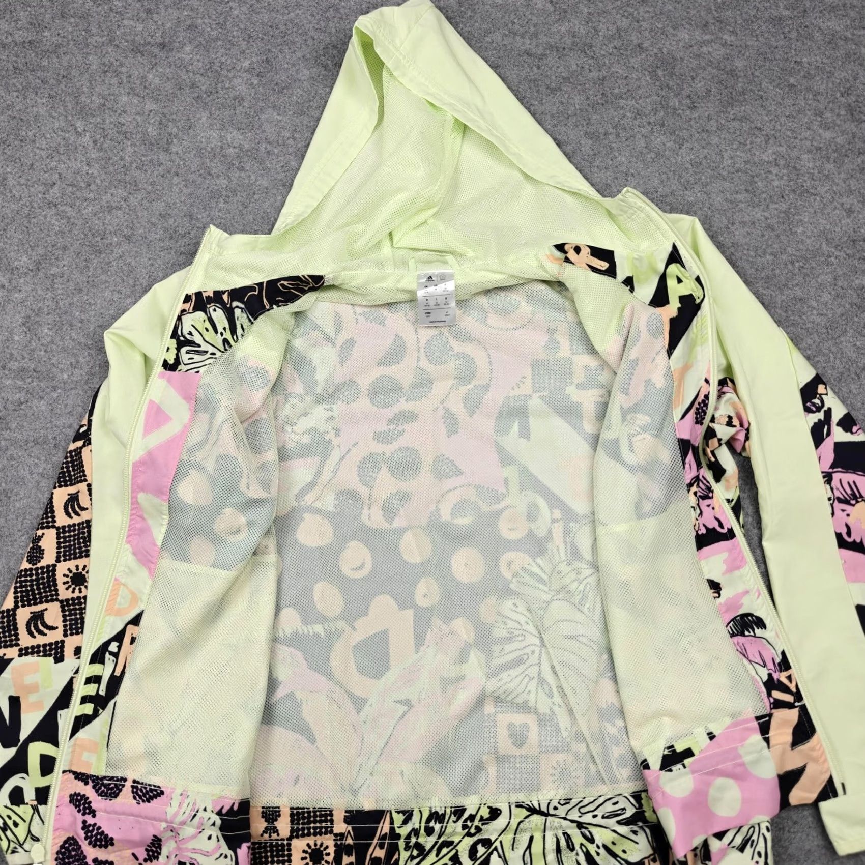 Adidas Adidas Farm Rio Womens Hooded Windbreaker Jacket M Multicolor Tropical Zip Size M / US 6-8 / IT 42-44 - 3 Thumbnail