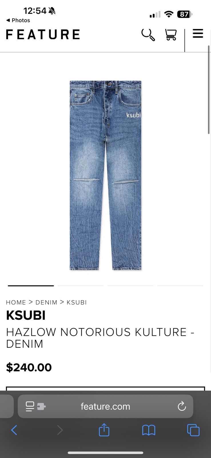 Ksubi Ksubi Hazlow Notorious Kulture Jeans Size US 34 / EU 50 - 1 Thumbnail